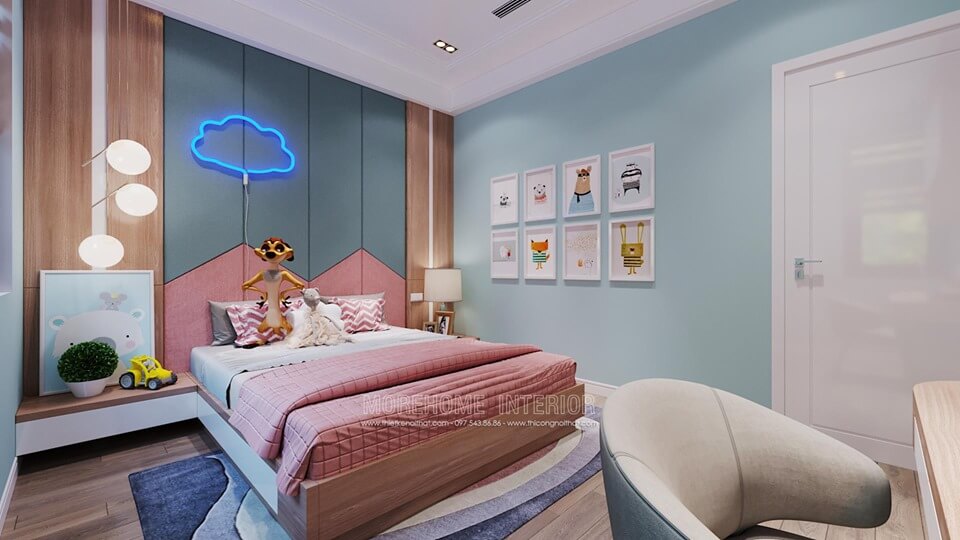 Những mẫu thiết kế nội thất phòng ngủ đẹp cho bé